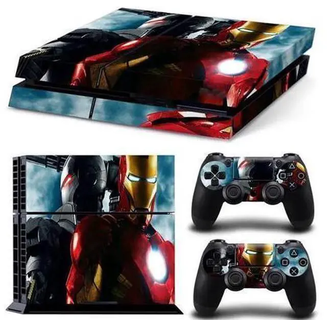 Main image of Iron Man Game Console Vinyl Skin Sticker for PS4 Controller GamePad Decal Frinti Protective Film(TN-PS4-1578)