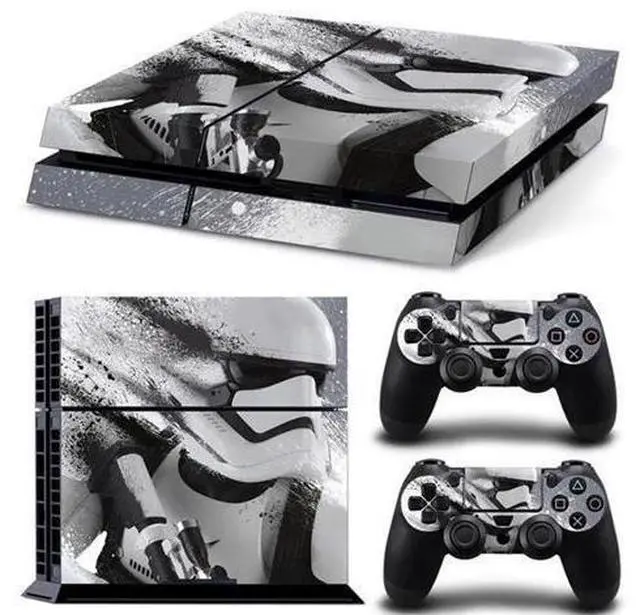Main image of Deadpool Star Wars Vinyl Game Console Skin Sticker for PS4 Controller GamePad Protective Film(TN-PS4-2655)