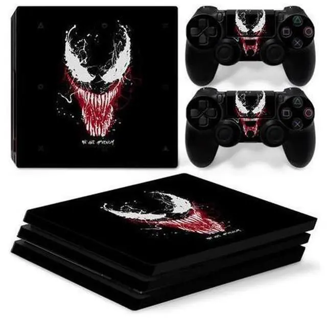 Main image of Venom Vinyl Skin Sticker for PS4 Pro Console 2 Controllers Decal Full Film Para Game Accessories(TN-P4Pro-7272)