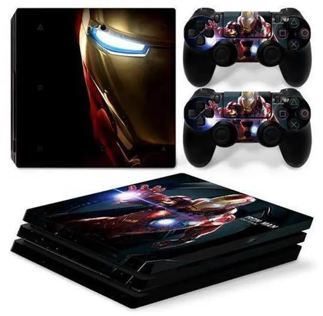 Main image of Iron Man Vinyl Skin Sticker for PS4 Pro Console 2 Controllers Decal Film Para Game Accessories(TN-P4Pro-0979)