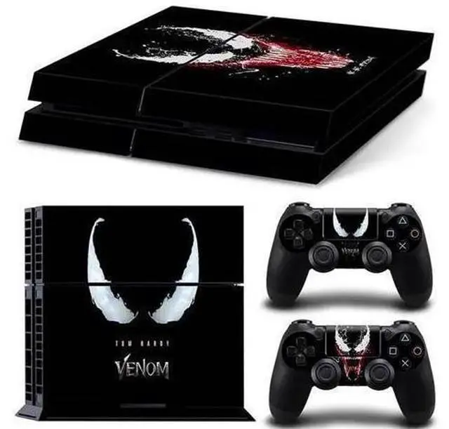 Main image of Venom Game Console Vinyl Skin Sticker for PS4 Controller GamePad Decal Printing Protective Film(TN-PS4-7179)