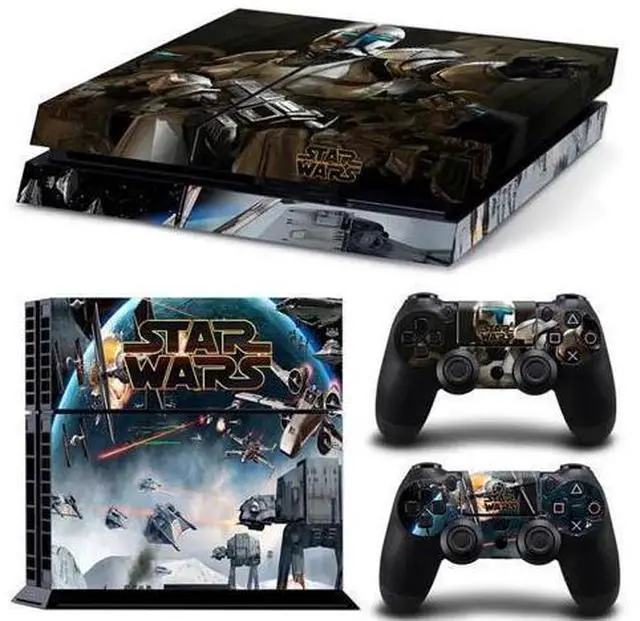 Main image of Deadpool Star Wars Vinyl Game Console Skin Sticker for PS4 Controller GamePad Protective Film(TN-PS4-2658)