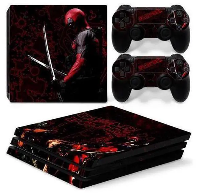 Main image of Deadpool Vinyl Skin Sticker for PS4 Pro Console 2 Controllers Decal Film Para Game Accessories(TN-P4Pro-5049)