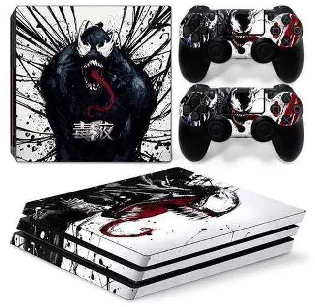 Main image of Venom Vinyl Skin Sticker for PS4 Pro Console 2 Controllers Decal Full Film Para Game Accessories(TN-P4Pro-7289)