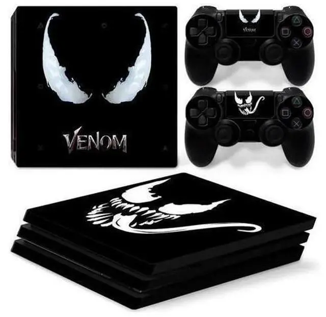 Main image of Venom Vinyl Skin Sticker for PS4 Pro Console 2 Controllers Decal Full Film Para Game Accessories(TN-P4Pro-7279)