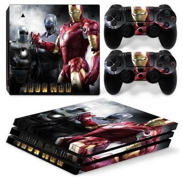 Main image of Iron Man Vinyl Skin Sticker for PS4 Pro Console 2 Controllers Decal Film Para Game Accessories(TN-P4Pro-0981)