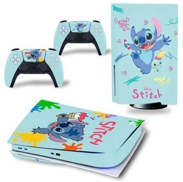 Main image of Stitch Vinyl Skin Sticker for PS5 Disk Dick P S 5 Console Controller Full Game Protective Film(TN-PS5Disk-3112)