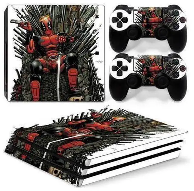 Main image of Deadpool Vinyl Skin Sticker for PS4 Pro Console 2 Controllers Decal Film Para Game Accessories(TN-P4Pro-5060)