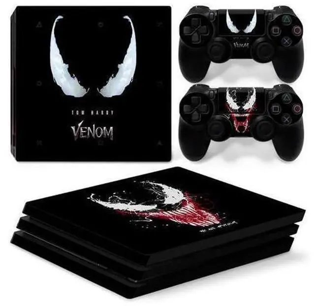 Main image of Venom Vinyl Skin Sticker for PS4 Pro Console 2 Controllers Decal Full Film Para Game Accessories(TN-P4Pro-7270)