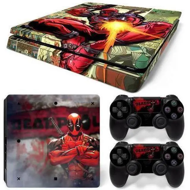 Main image of Deadpool Skin Sticker Protective Film for Slim PS4 PS4Slim Console Controller Accessories GamePad Para(TN-PS4Slim-1011)