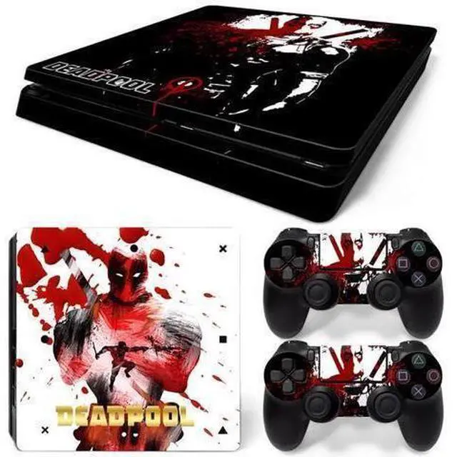 Main image of Deadpool Skin Sticker Protective Film for Slim PS4 PS4Slim Console Controller Accessories GamePad Para(TN-PS4Slim-1007)