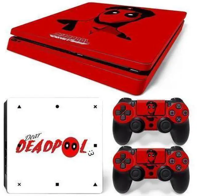 Main image of Deadpool Skin Sticker Protective Film for Slim PS4 PS4Slim Console Controller Accessories GamePad Para(TN-PS4Slim-1015)