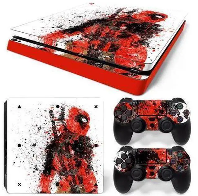 Main image of Deadpool Skin Sticker Protective Film for Slim PS4 PS4Slim Console Controller Accessories GamePad Para(TN-PS4Slim-1010)