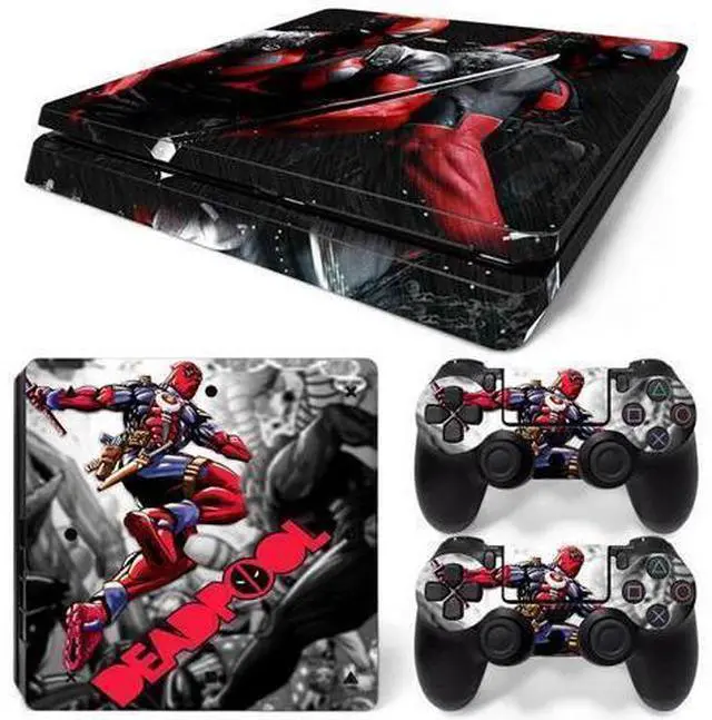 Main image of Deadpool Skin Sticker Protective Film for Slim PS4 PS4Slim Console Controller Accessories GamePad Para(TN-PS4Slim-1025)