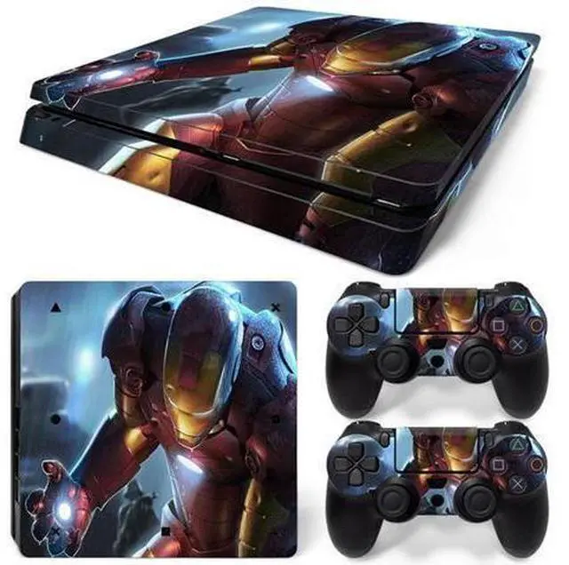 Main image of Iron Man Skin Sticker Protective Film for Slim PS4 Slim Console Controller Accessories GamePad Para(TN-PS4Slim-5793)