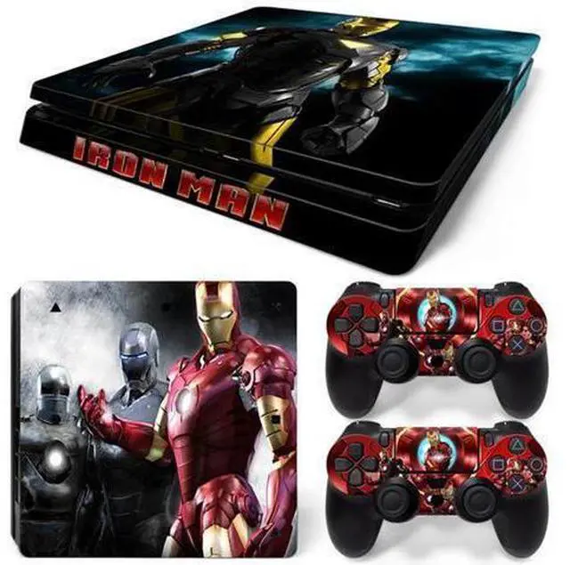 Main image of Iron Man Skin Sticker Protective Film for Slim PS4 Slim Console Controller Accessories GamePad Para(TN-PS4Slim-5794)