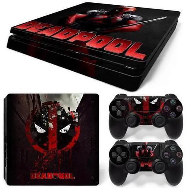 Main image of Deadpool Skin Sticker Protective Film for Slim PS4 PS4Slim Console Controller Accessories GamePad Para(TN-PS4Slim-1023)