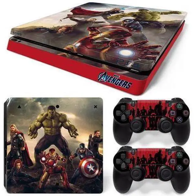Main image of Iron Man Skin Sticker Protective Film for Slim PS4 Slim Console Controller Accessories GamePad Para(TN-PS4Slim-5788)
