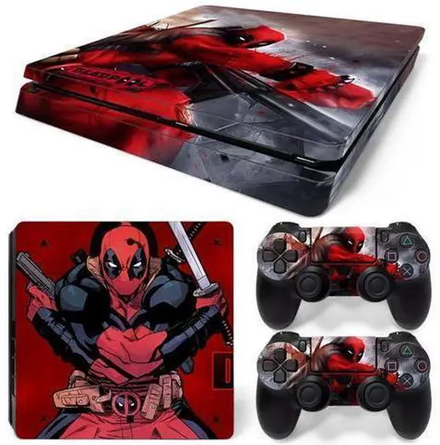 Main image of Deadpool Skin Sticker Protective Film for Slim PS4 PS4Slim Console Controller Accessories GamePad Para(TN-PS4Slim-1017)