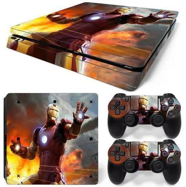 Main image of Iron Man Skin Sticker Protective Film for Slim PS4 Slim Console Controller Accessories GamePad Para(TN-PS4Slim-5792)