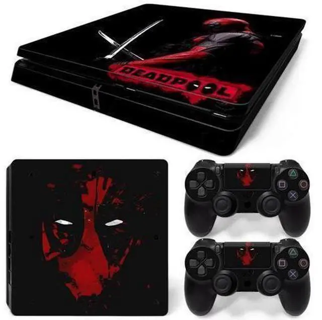 Main image of Deadpool Skin Sticker Protective Film for Slim PS4 PS4Slim Console Controller Accessories GamePad Para(TN-PS4Slim-1026)