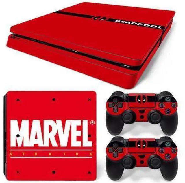 Main image of Deadpool Skin Sticker Protective Film for Slim PS4 PS4Slim Console Controller Accessories GamePad Para(TN-PS4Slim-1022)