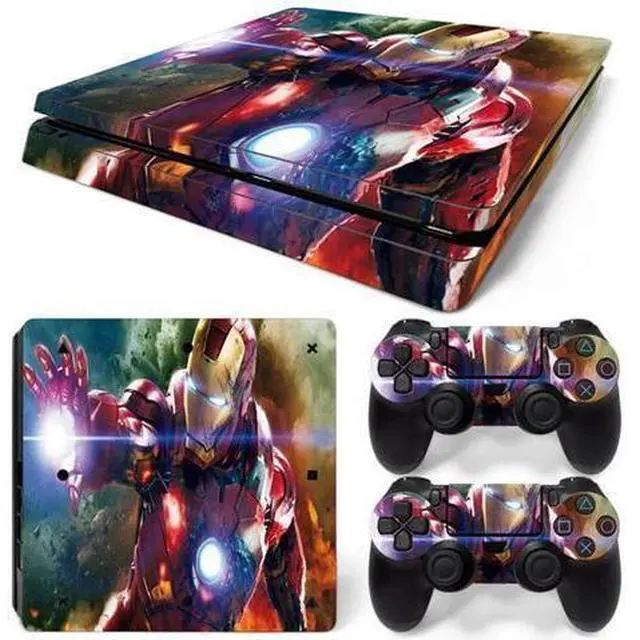 Main image of Iron Man Skin Sticker Protective Film for Slim PS4 Slim Console Controller Accessories GamePad Para(TN-PS4Slim-5791)