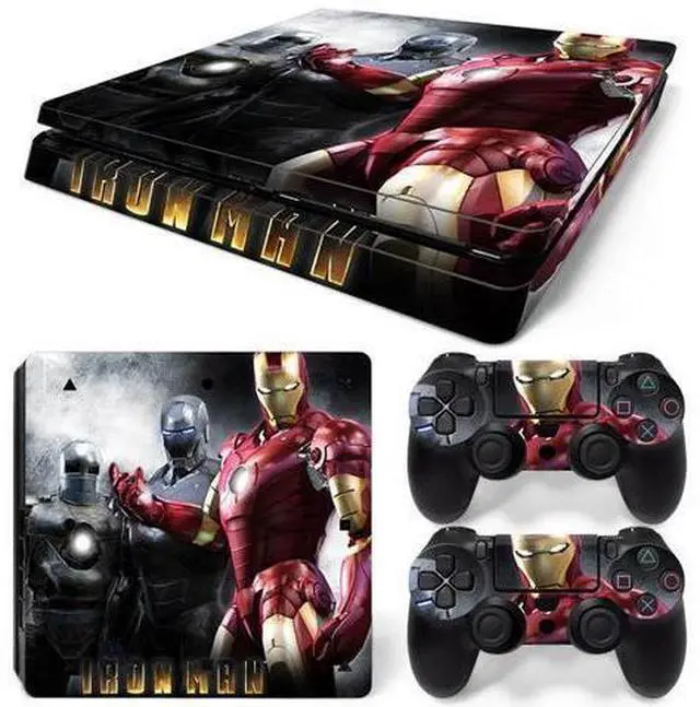 Main image of Iron Man Skin Sticker Protective Film for Slim PS4 Slim Console Controller Accessories GamePad Para(TN-PS4Slim-5787)