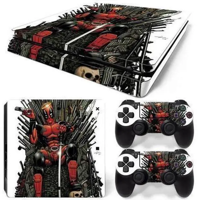 Main image of Deadpool Skin Sticker Protective Film for Slim PS4 PS4Slim Console Controller Accessories GamePad Para(TN-PS4Slim-1008)