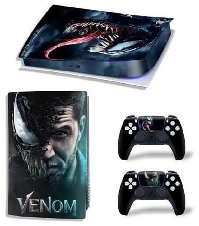 Main image of Venom Vinyl Skin Sticker For PS5Digital PS5 Game Console Game Handle Full Protective Film(TN-PS5Digital-10278)