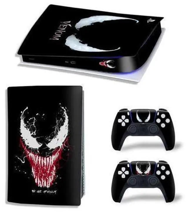 Main image of Venom Vinyl Skin Sticker For PS5Digital PS5 Game Console Game Handle Full Protective Film(TN-PS5Digital-10284)
