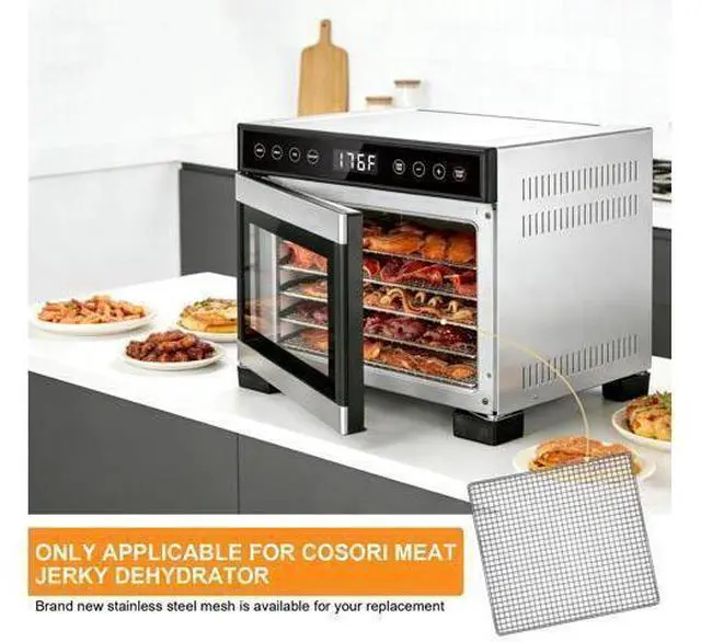 Alt view image 3 of 7 - Dehydrator Mesh Trays for COSORI Food Dehydrator 5 Stainless Steel Trays Dryer Machine, 9.6''x9''x0.8'' INCH Food Dehydrator Accessories Dehydrator Rack Replacement Parts