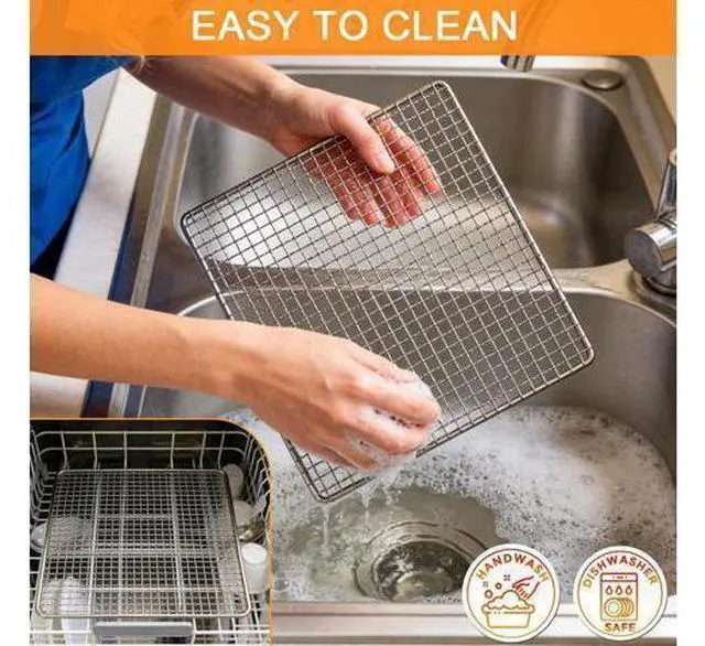 Alt view image 5 of 7 - Dehydrator Mesh Trays for COSORI Food Dehydrator 5 Stainless Steel Trays Dryer Machine, 9.6''x9''x0.8'' INCH Food Dehydrator Accessories Dehydrator Rack Replacement Parts
