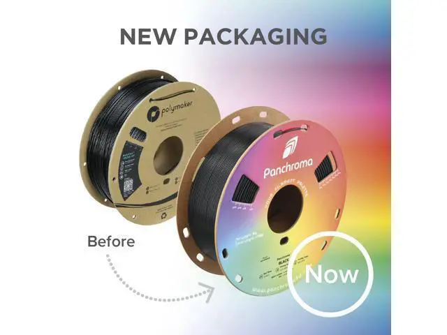 Alt view image 5 of 7 - Polymaker Panchroma Gradient Satin Rainbow 3D Printer PLA Filament 1.75mm, Multicolor 3D Printing PLA Filament, 1kg Spool (2.2lbs)