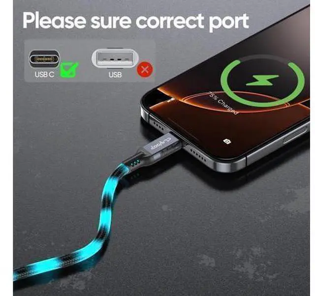Alt view image 6 of 7 - USB C Extension Cable 20ft Long, Upgraded 4K@60Hz Monitor & 100W Charging & 10Gbps Data Transfer USB-C Extender Male to Female USBC 3.2 Gen2 Type C Cord Braided for Laptop Tablet Mobile Phone and More