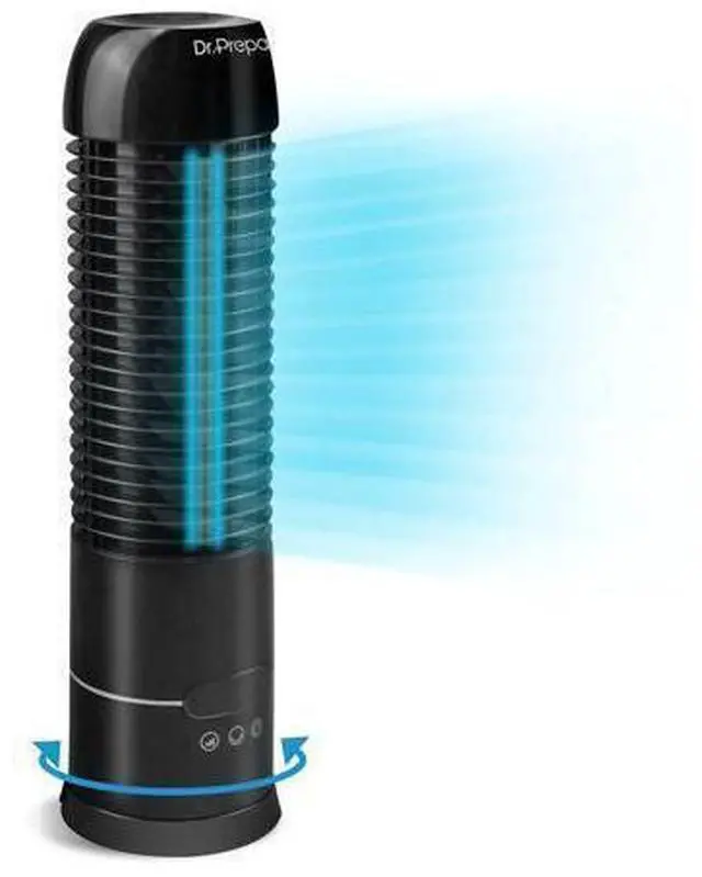 Main image of 16" Tower Fan, 70° Oscillating Desk Fan, 3 Speeds with Timers, Personal Small Fans, Portable Bladeless Table Fans for Home, Office