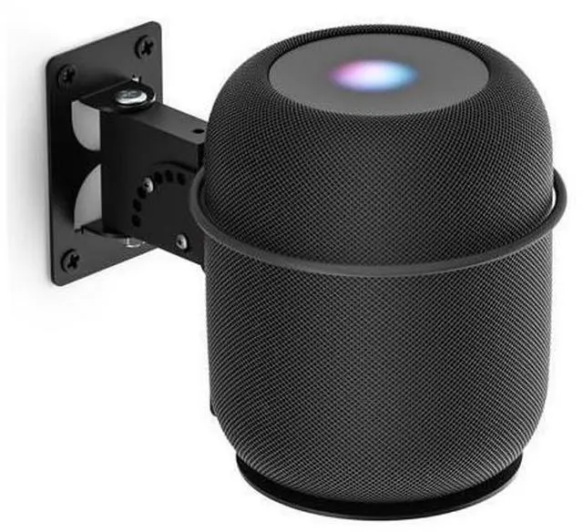 Main image of Adjustable Speaker Mounts for Homepod 2 Wall Mounting Bracket & Homepod 2nd Mount - Speaker Mount for Homepod 2nd Gen Shelf, Black