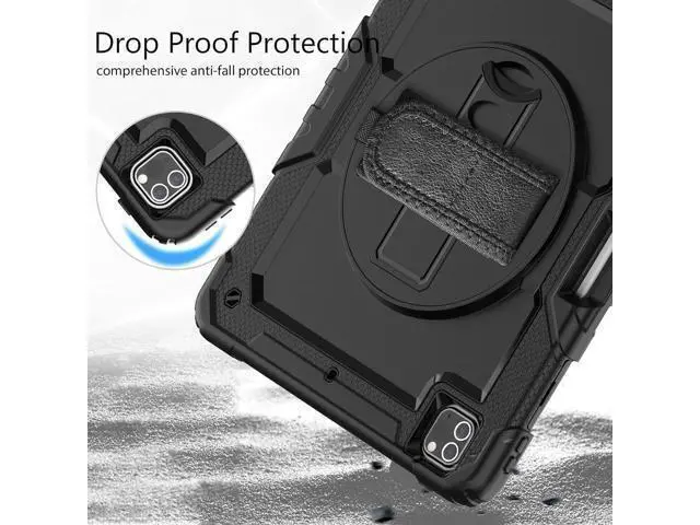 Alt view image 5 of 7 - BONAEVER Case for iPad Pro 12.9 inch 2022 2021 2020 2018 Shockproof Cover with Screen Protector Pen Holder Stand and Shoulder Strap Stylus Pen