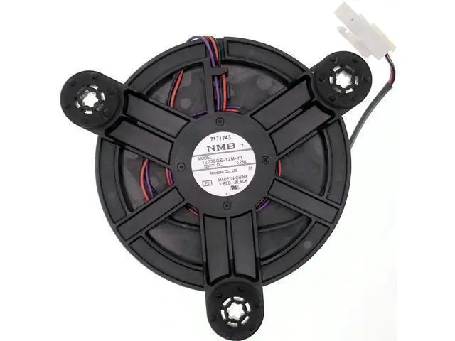 Alt view image 2 of 5 - Refrigerator Cooling Fan Motor 12038GE-12M-YT 12VDC 0.26A 3-Wire Variable Frequency Cooling Fan