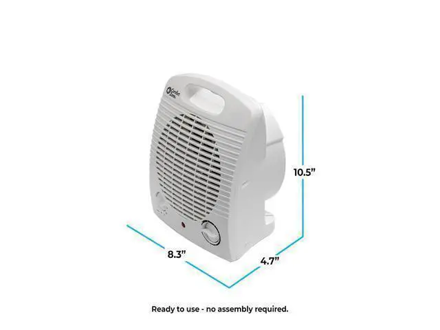 Alt view image 5 of 7 - Personal Space Heater Energy Efficient 1500W Electric Heater with Adjustable Thermostat, 3 Heat Settings & Energy Save Mode Portable, Tip-Over & Overheat Protection for Home & Office