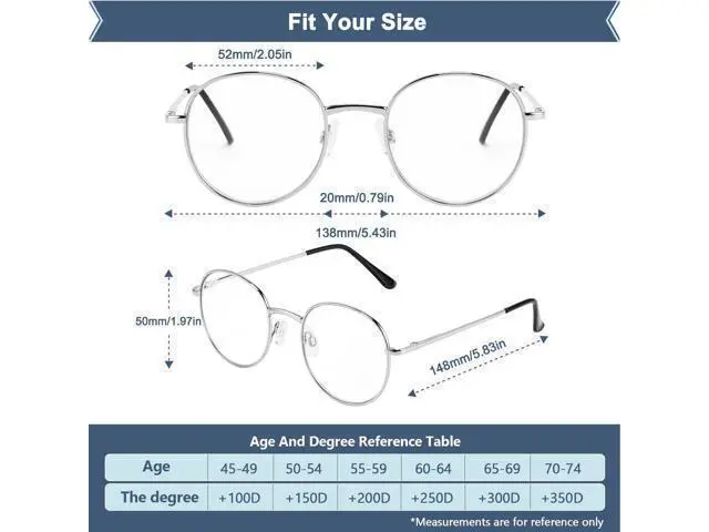 Alt view image 5 of 5 - GHDBFMB Photochromic Progressive Multifocus Reading Glasses For Men And Women 1.5 Round Multifocal Readers Transition Eyewear