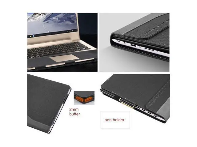 Alt view image 5 of 7 - PU leather Case For Lenovo Ideapad 510s 14 inch Notebook Cover for Lenovo Ideapad 510s Laptop Protective Case Sleeve