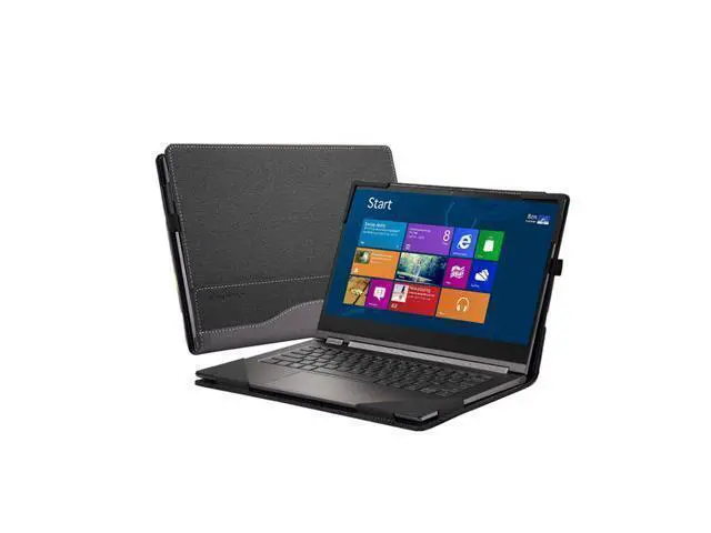 Alt view image 7 of 7 - Werleo For Lenovo Yoga 730 Case PU Leather Folio Protective Laptop Cover For Lenovo Yoga 730 - 13 inch / 13.3 Inch