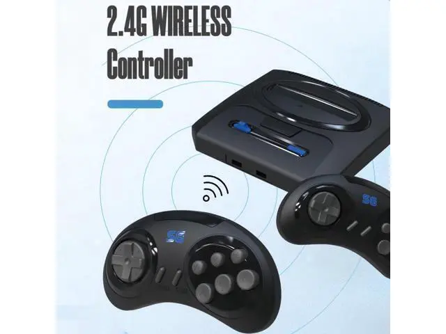 Alt view image 2 of 6 - BONAEVER 16 Bit Md Retro Video Game Wireless Console Game Standick 4k Hdmi Built-in 1913 Classic Games for Sega Genesis Mini / Mega Drive