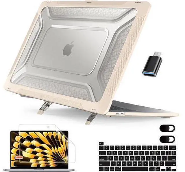 Main image of BONAEVER For MacBook Pro 16 Inch Case A2141 Release 2020 2019 Plastic Hard Shell Cover with Keybaord Cover & Screen Protector & Type C Adapter