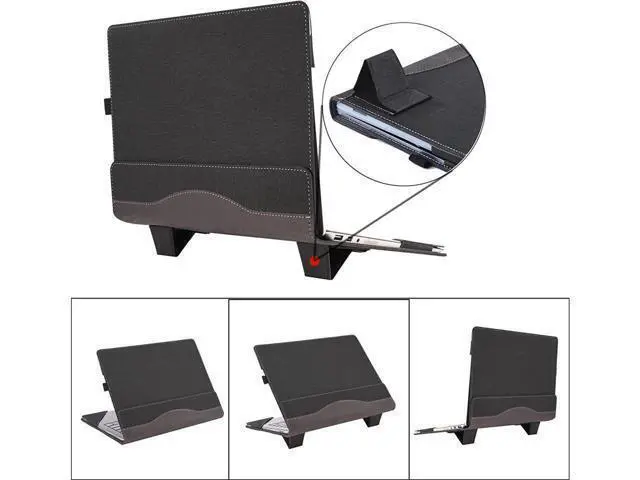 Alt view image 2 of 7 - Laptop Cover Case for Microsoft Surface Laptop 5 / Laptop 4 / Laptop 3 / Laptop 2 / Laptop 1 15 inch, PU Leather Protective Flip Folio Case with Foldable Kickstand / Pencil Holder