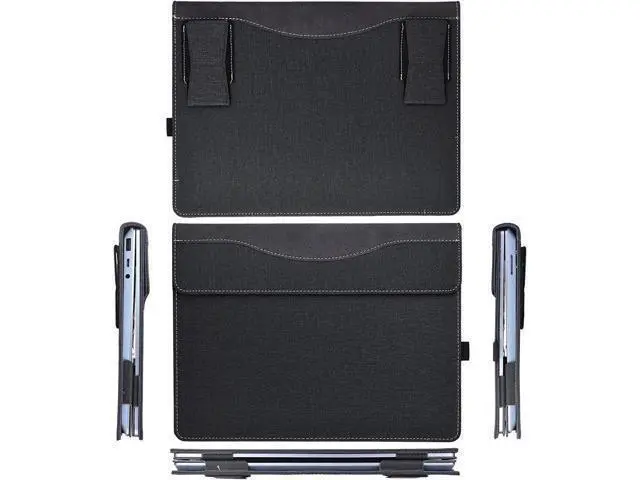 Alt view image 7 of 7 - Laptop Cover Case for Microsoft Surface Laptop 5 / Laptop 4 / Laptop 3 / Laptop 2 / Laptop 1 15 inch, PU Leather Protective Flip Folio Case with Foldable Kickstand / Pencil Holder