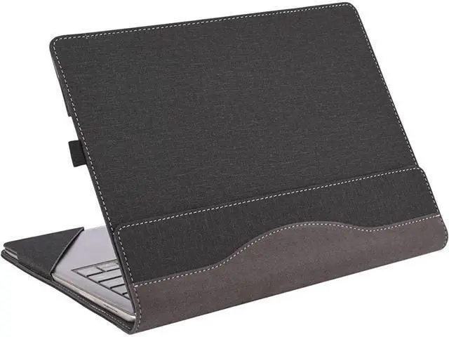 Alt view image 6 of 7 - Laptop Cover Case for Microsoft Surface Laptop 5 / Laptop 4 / Laptop 3 / Laptop 2 / Laptop 1 15 inch, PU Leather Protective Flip Folio Case with Foldable Kickstand / Pencil Holder