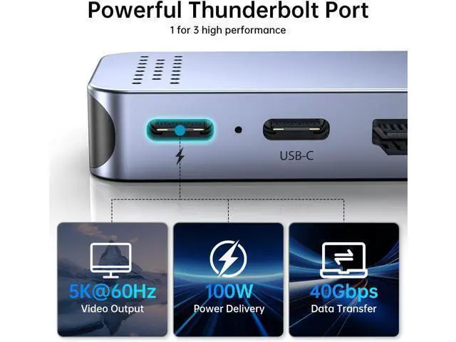 Alt view image 7 of 7 - USB C Hub Adapter for MacBook Pro/Air M4 M3 M2 M1 2025-2018 13 14 15 16 Mac Multiport Adapter 8 in 2 MacBook Accessories Dongle with HDMI 4K Thunderbolt 3 USB C&A Data Ports SD TF Card Reader