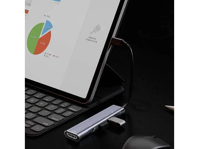 Alt view image 3 of 3 - USB C to HDMI Adapter Dex Dock for Galaxy S25/S24/S23/S22/Note20/TabS9/S8/S7 Type-c hub with 3.5mm Audio Jack 4K HDMI USB3.0 PD 60W Adapter for iPhone 15/iPad Air 4/5 iPad mini 6 Nintendo Switch